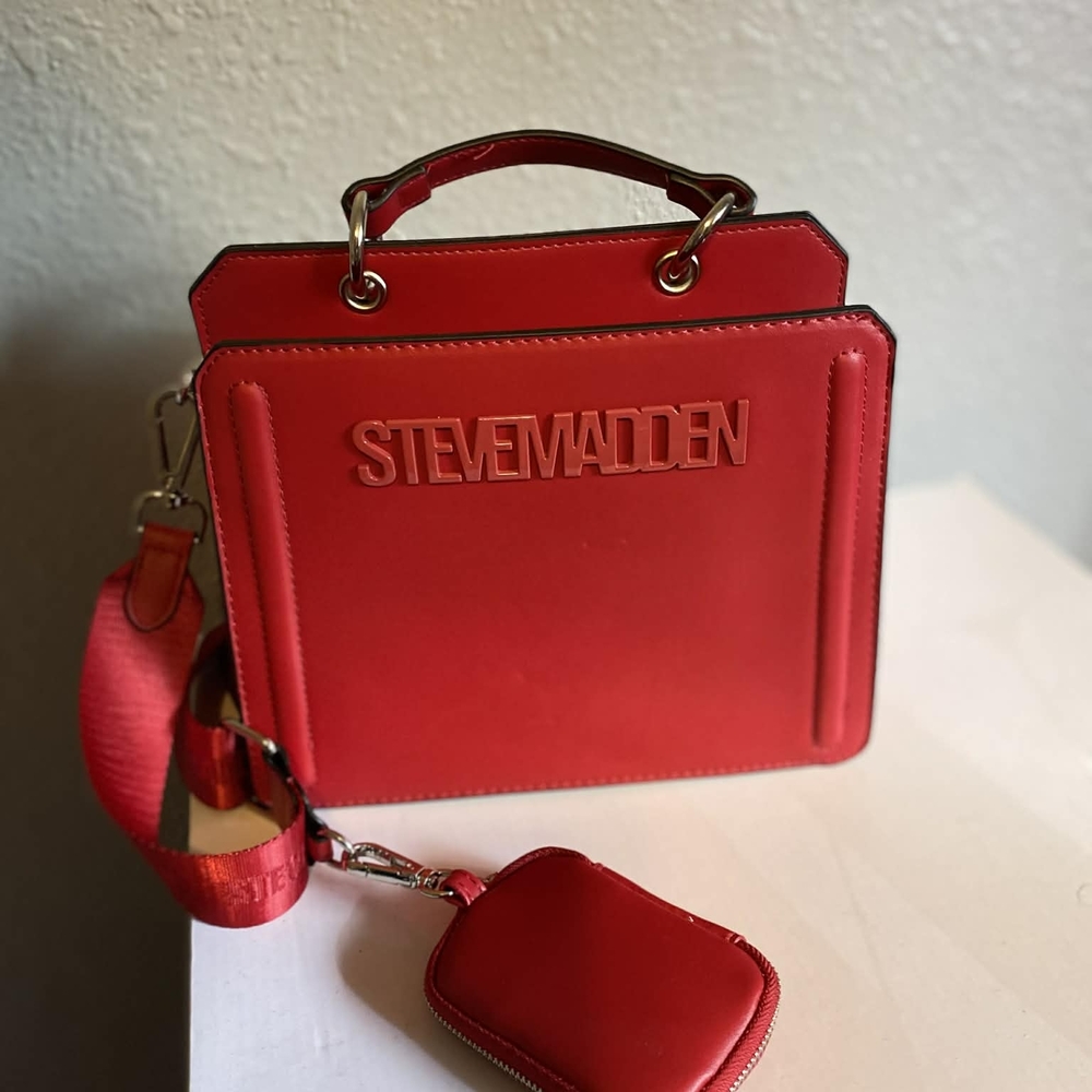 Steve Madden Vibrant Red Crossbody Bag